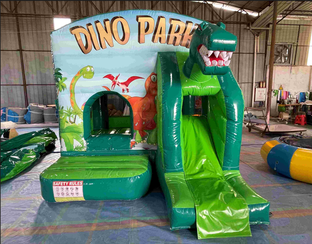 Location château gonflable Dino avec toboggan 4x5m